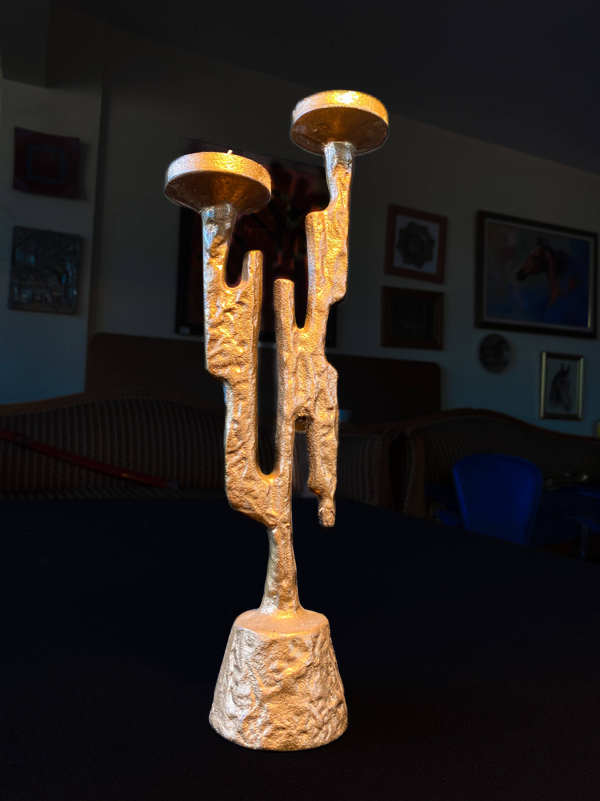 pirinç İkili Şamdan pirinç İkili Şamdan